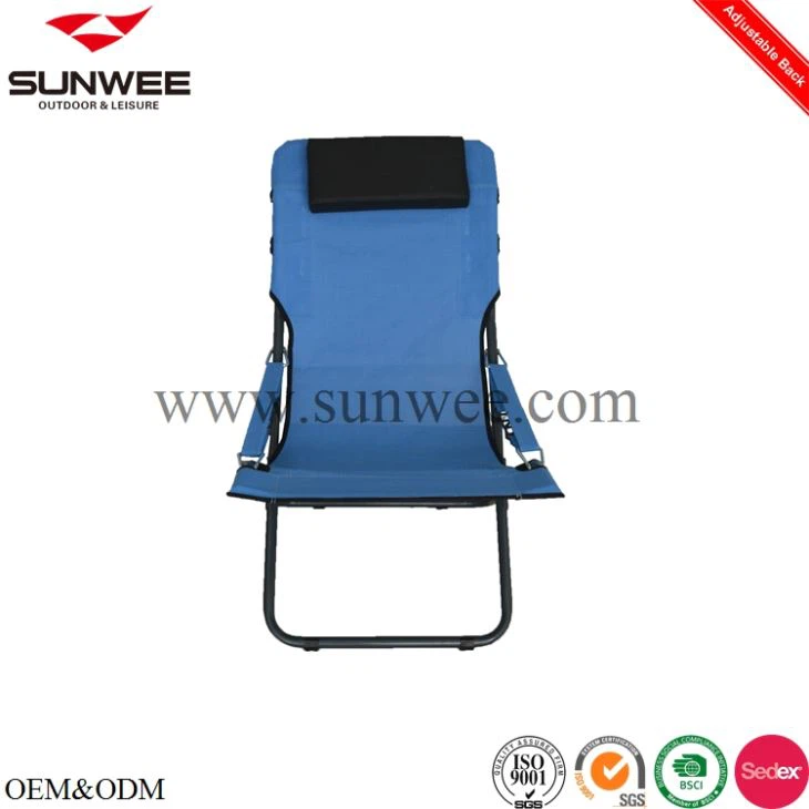 Back adjustable camping chair