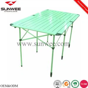 طاولة تخييم قابلة للطي من الألومنيوم